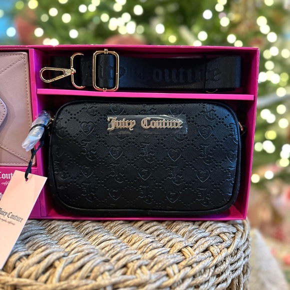Juicy couture crossbody shoulder bag purse wallet straps gift Christmas - Picture 5 of 9
